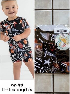 🏀Little Sleepies Slam Dunk Pocket Romper 18-24